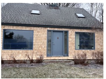 Cedar shingle exterior remodel